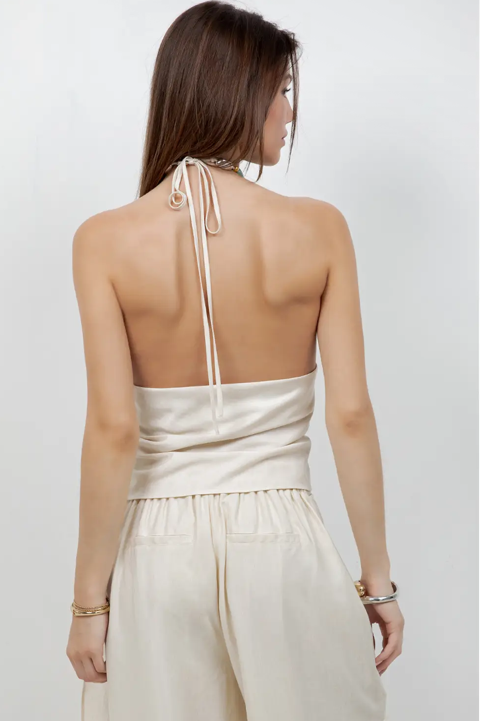 Stone Necklace Halter Top