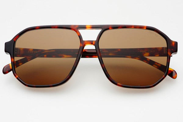 Dark Tortoise Billie Unisex Aviator Sunglasses