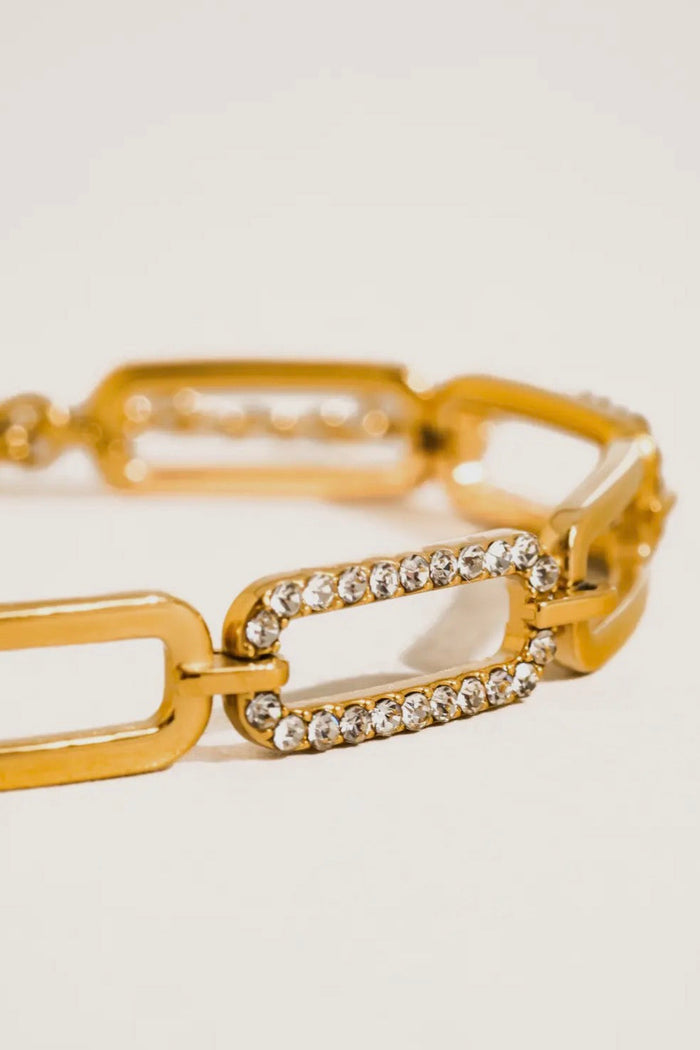 Evasion Flam Rhinestone Chain Bracelet