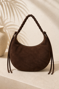 Mocha Muse Suede Hobo Bag