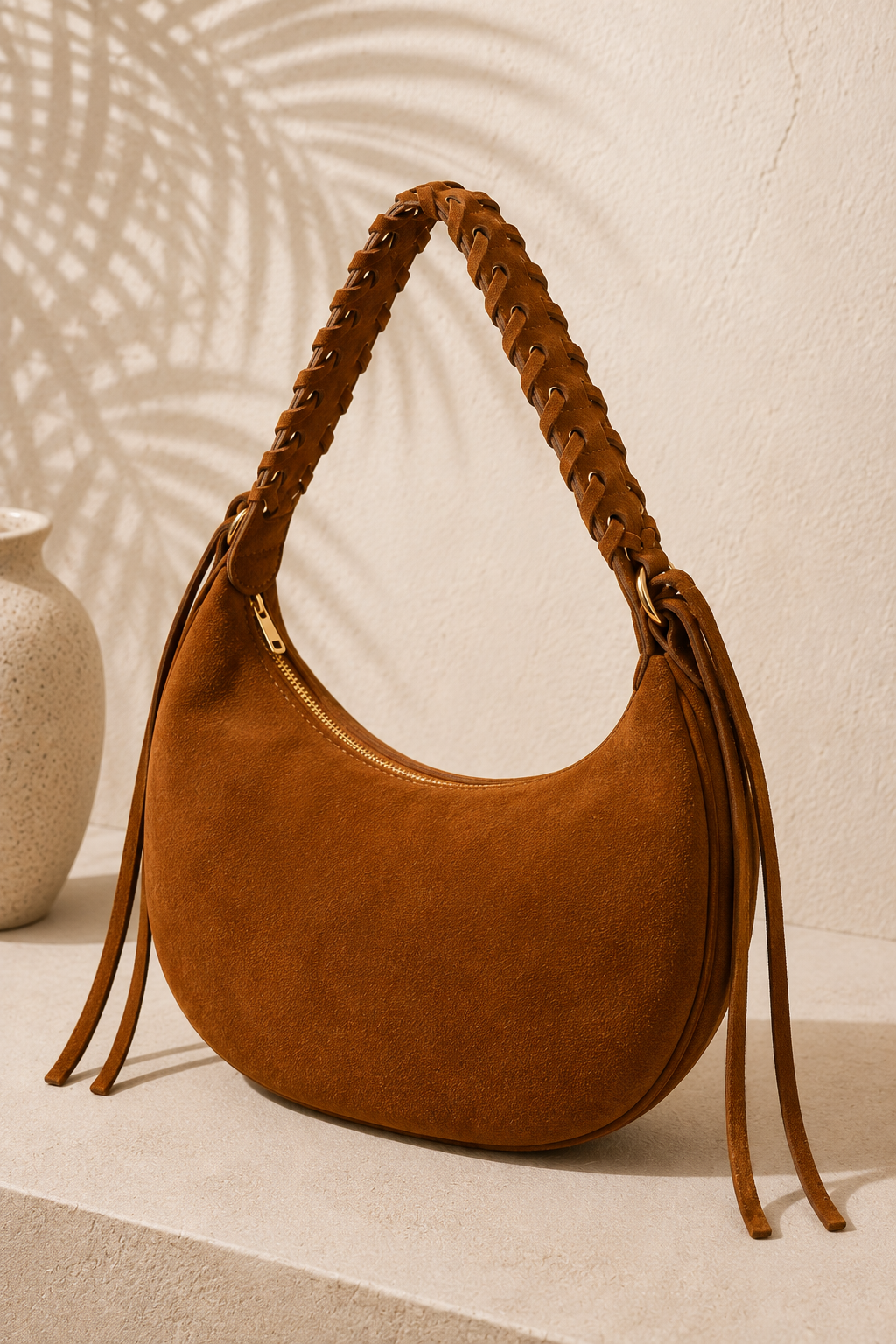 Sienna Suede Hobo Bag