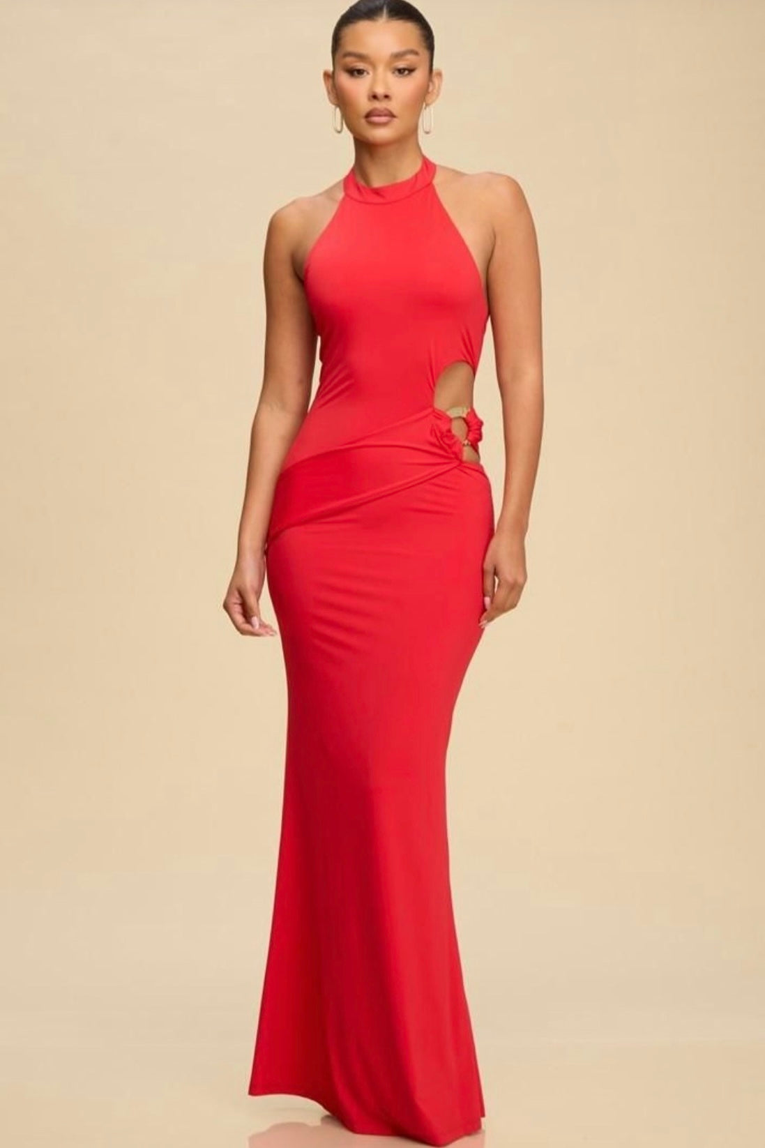 Slinky Red Dress