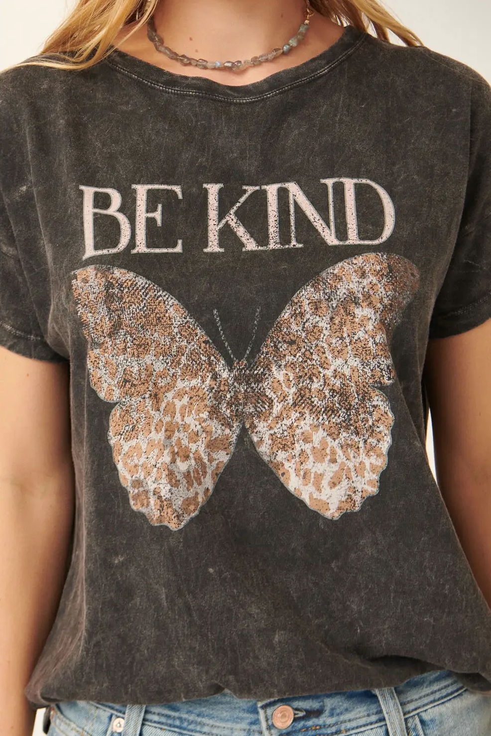 Be Kind Vintage Butterfly Tee