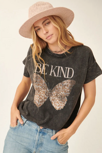 Be Kind Vintage Butterfly Tee