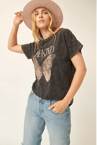 Be Kind Vintage Butterfly Tee