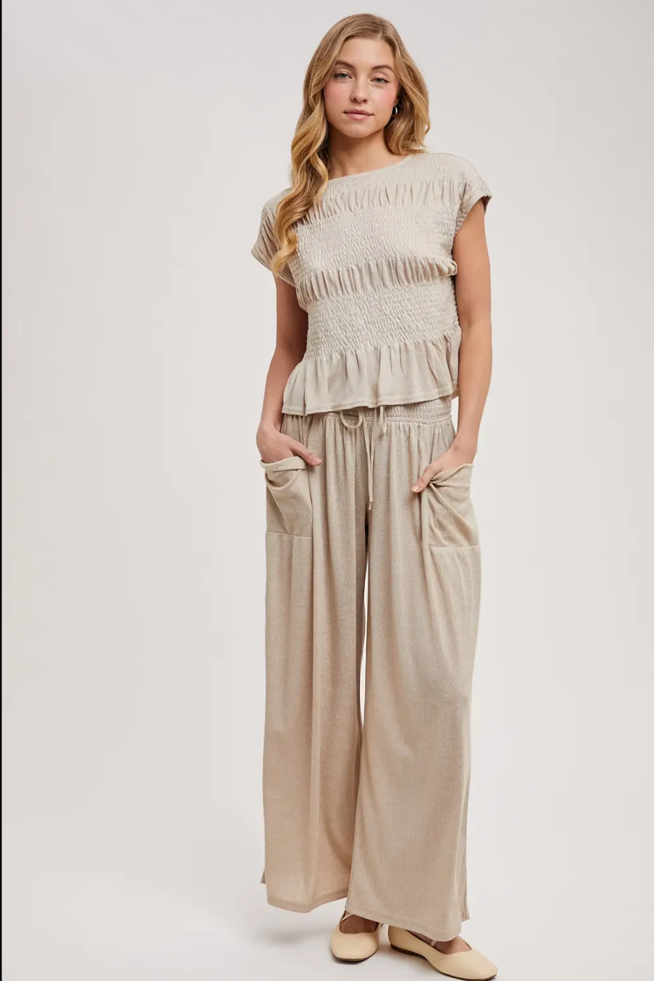 Sand & Sun Smocked Pant Set