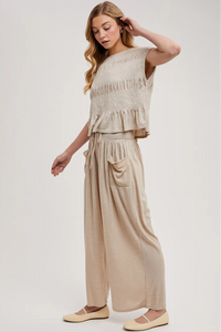 Sand & Sun Smocked Pant Set