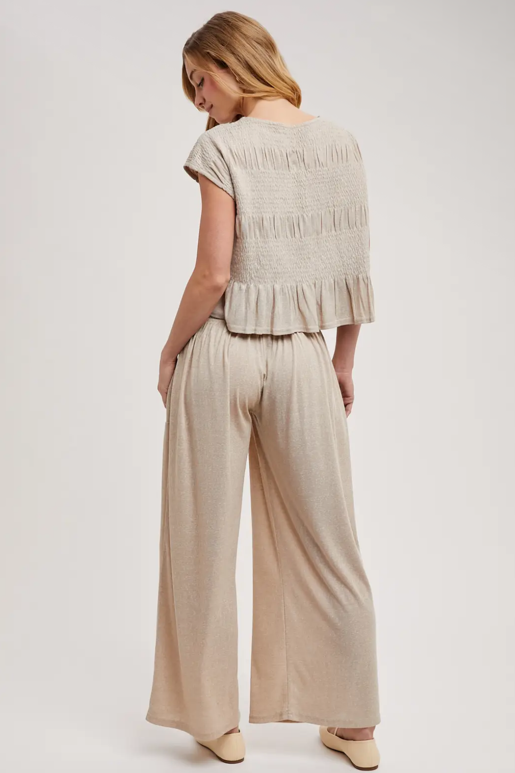 Sand & Sun Smocked Pant Set