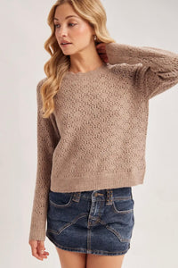 Sienna Pointelle Sweater