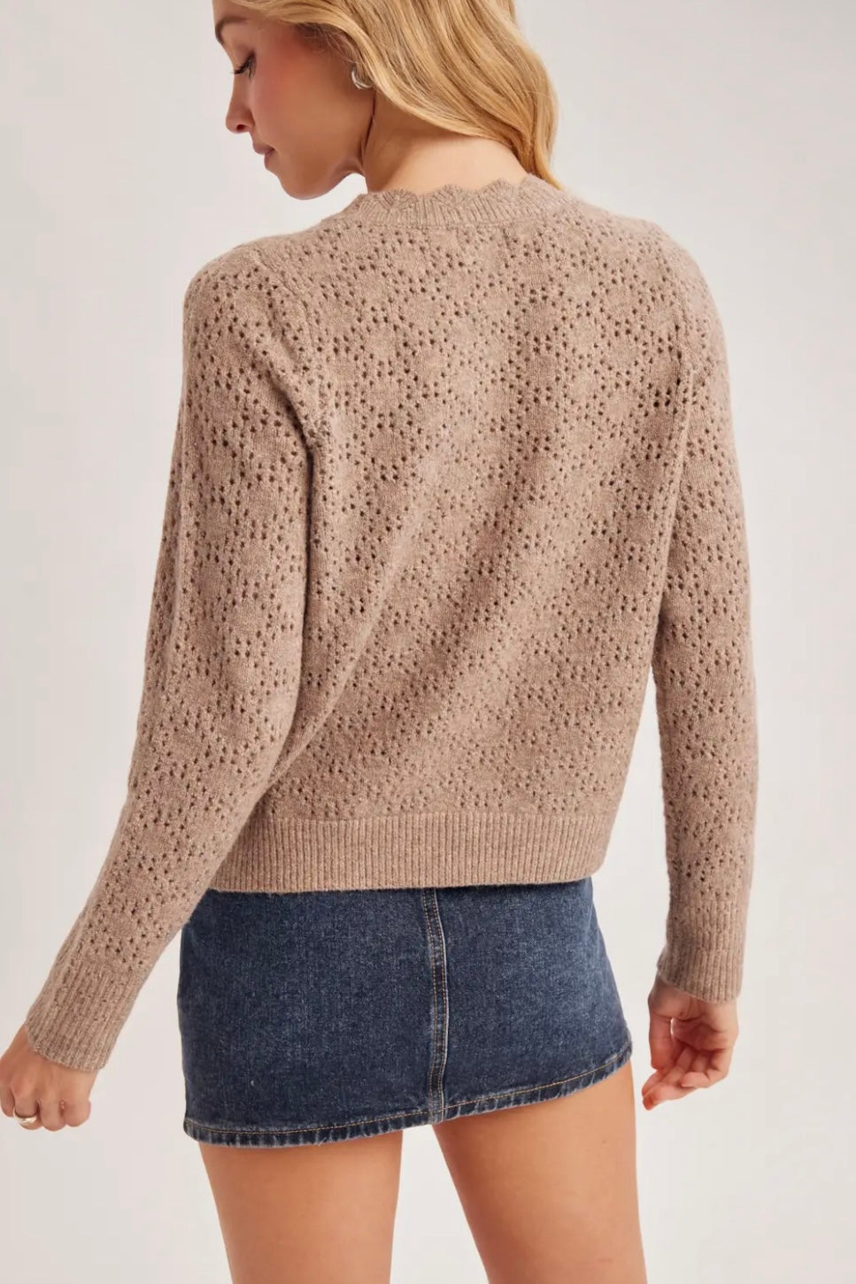 Sienna Pointelle Sweater