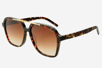 Brown Spencer Acetate Unisex Sunglasses