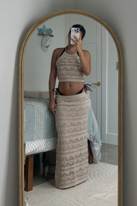 Just Beach Knit Skirt Set