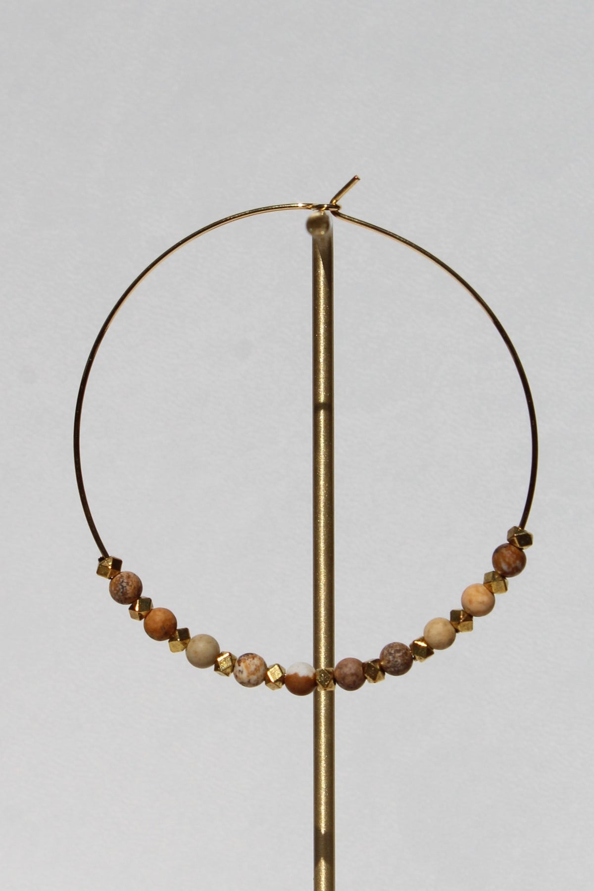 Gold & Jasper 2 1/2" Hoops