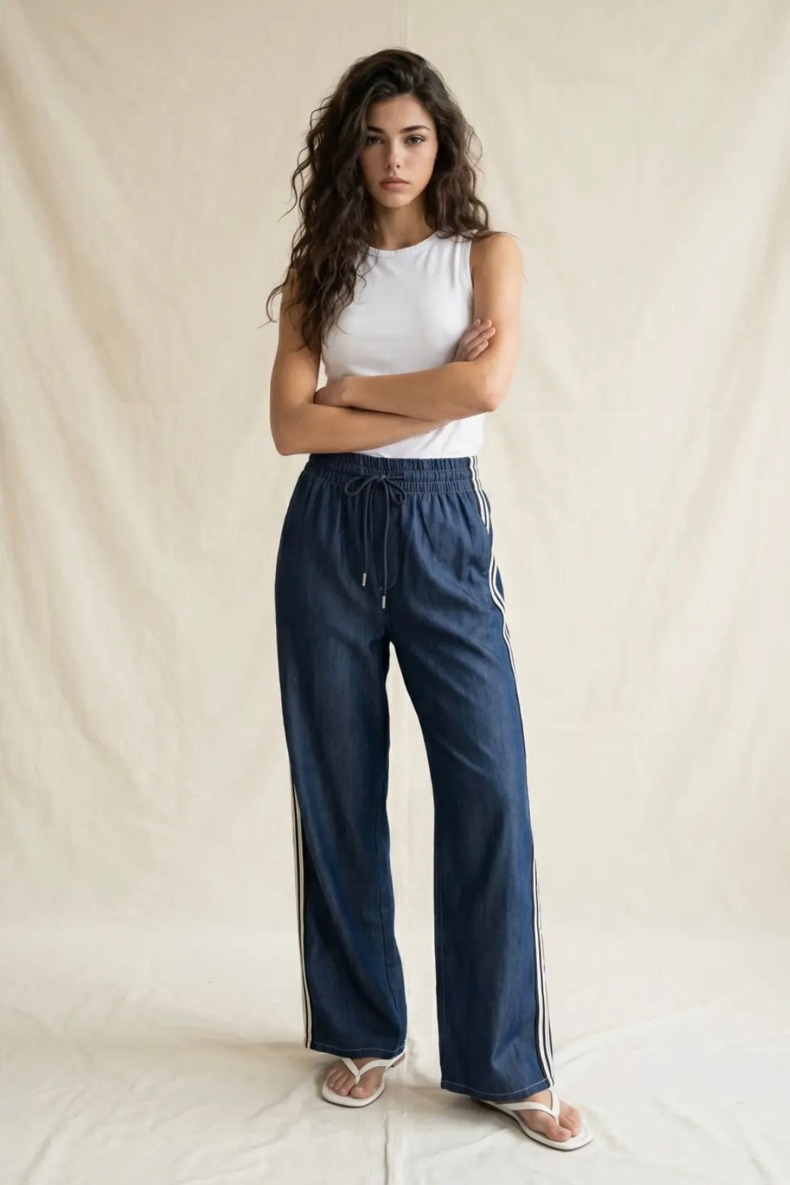 Racer Denim Pants