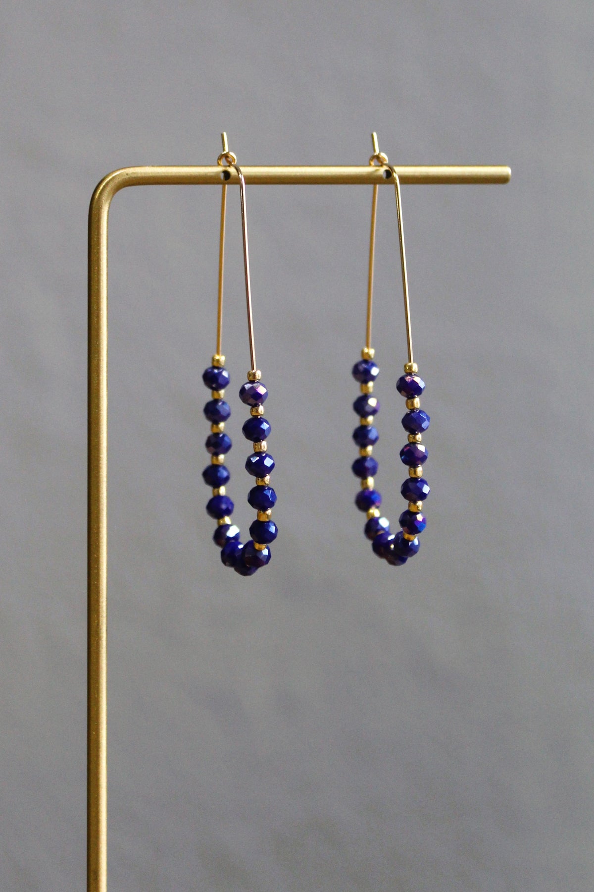 Midnight Blue Teardrop Earrings