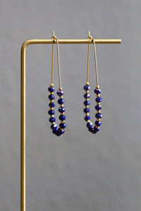 Midnight Blue Teardrop Earrings