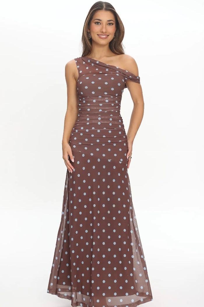 Amara Polka Dot Maxi Dress