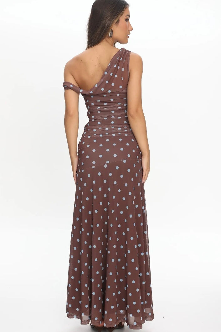 Amara Polka Dot Maxi Dress