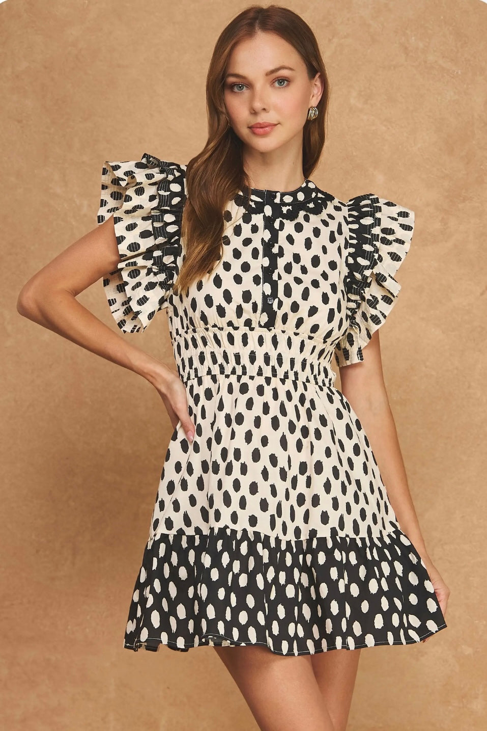 The Marisol Ruffle Mini Dress