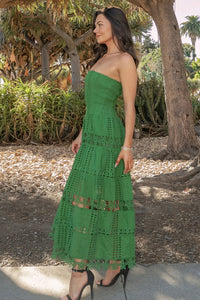 Isla Verde Eyelet Maxi Dress