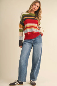Autumn Striped Sweater