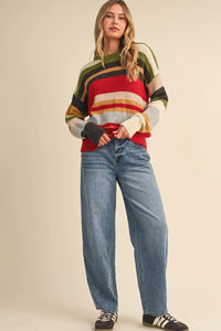Autumn Striped Sweater
