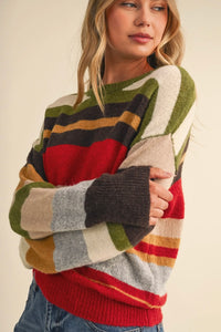 Autumn Striped Sweater
