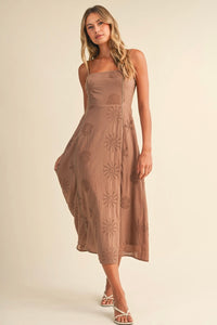 The Soleil Eyelet Midi Dress