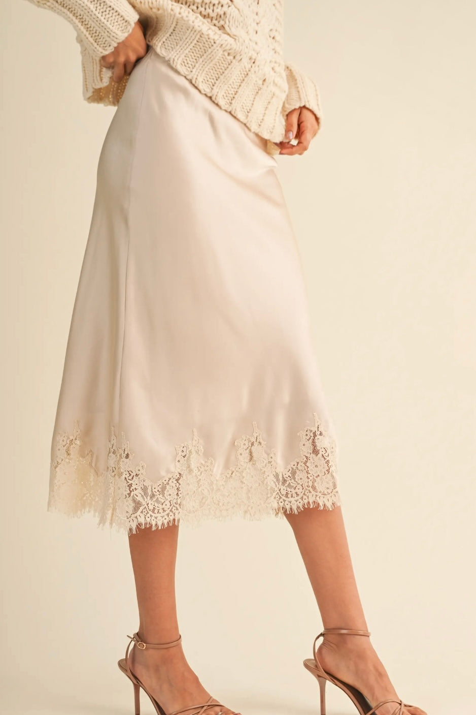 Amour Lace Midi Skirt