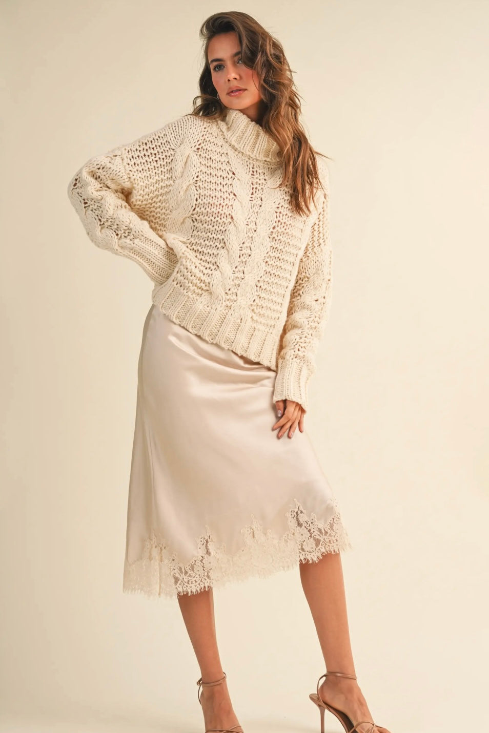 Amour Lace Midi Skirt