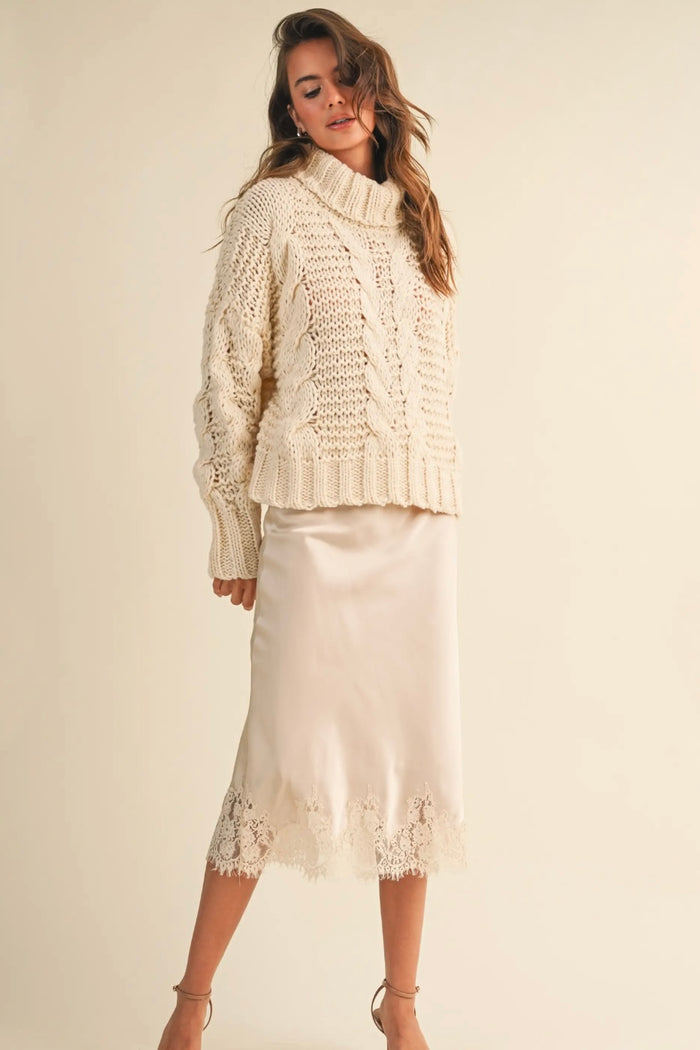 Amour Lace Midi Skirt