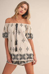 The Isla Embroidered Short Set