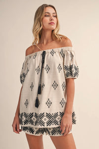 The Isla Embroidered Short Set