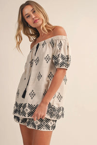 The Isla Embroidered Short Set