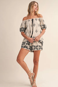 The Isla Embroidered Short Set