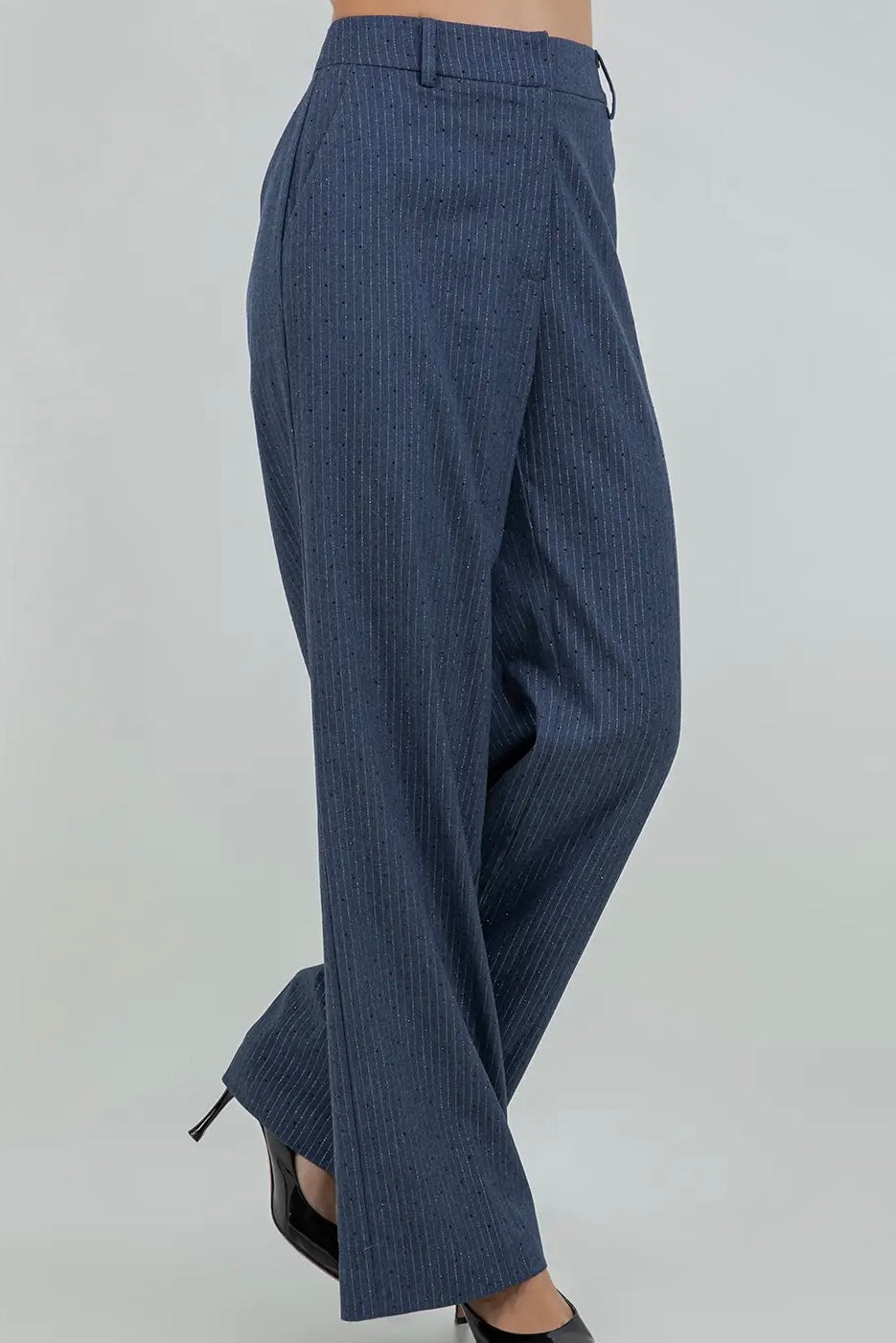 Midnight Sparkle Pinstripe Pants