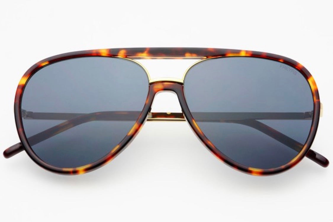 Tortoise Shay Unisex Aviator Sunglasses