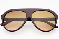 Burgundy Maxwell Aviator Unisex Sunglasses