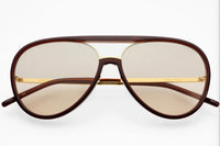 Chocolate Shay Unisex Aviator Sunglasses