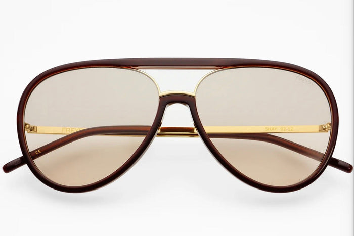 Chocolate Shay Unisex Aviator Sunglasses