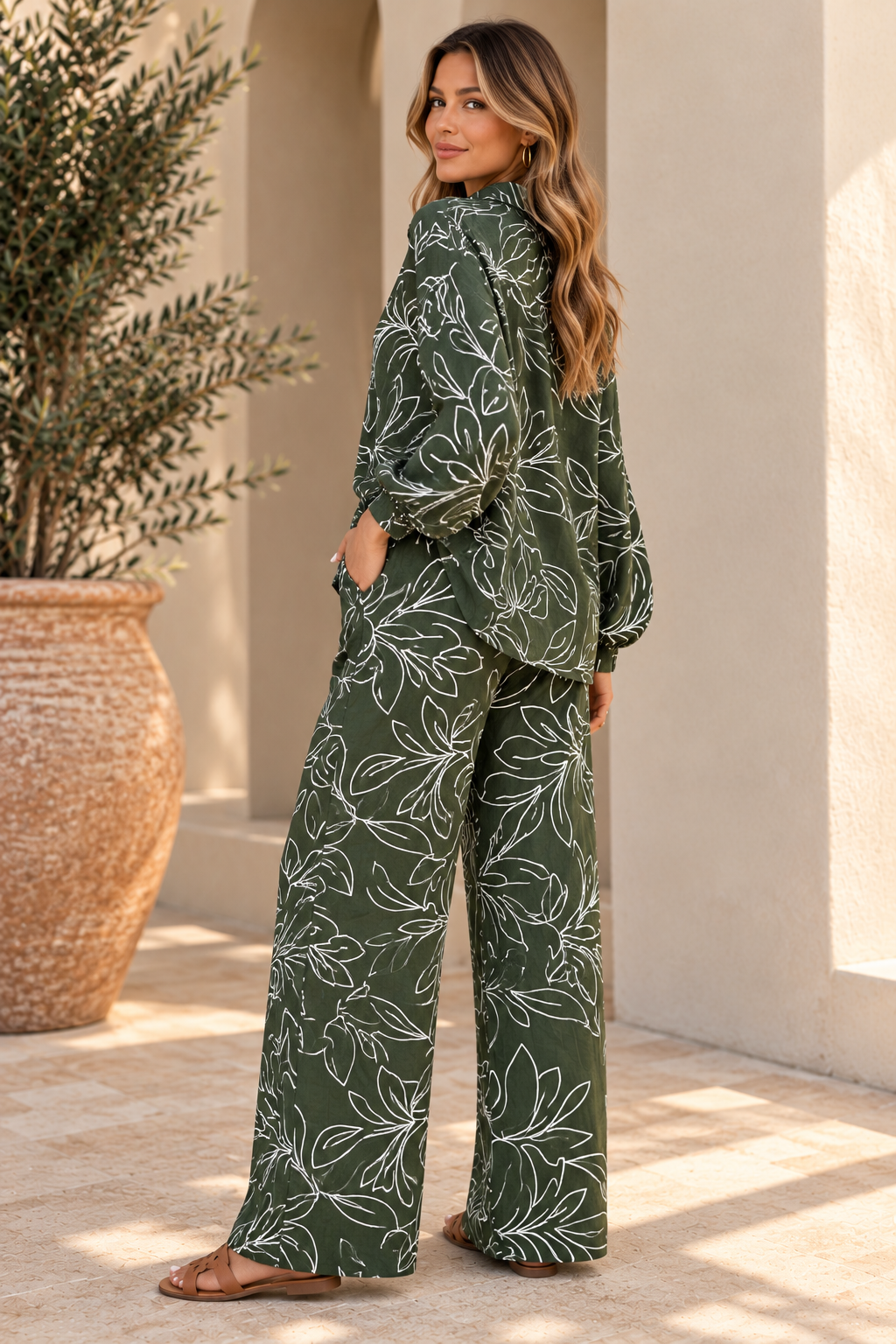 Olive Grove Pant Set