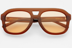 Chocolate Voyager Acetate Unisex Aviator Sunglasses