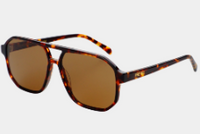 Dark Tortoise Billie Unisex Aviator Sunglasses