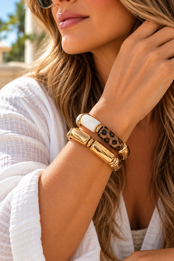 Golden Safari Bracelet Stack