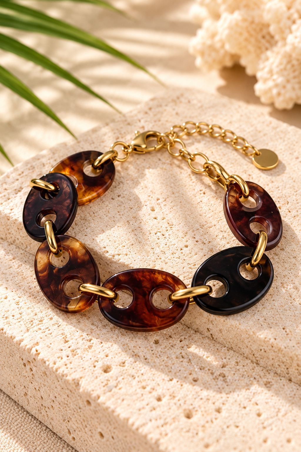 Tortoise Luxe Link Bracelet