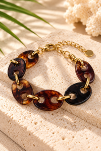 Tortoise Luxe Link Bracelet