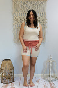 Knit Sunset Colored Short Set